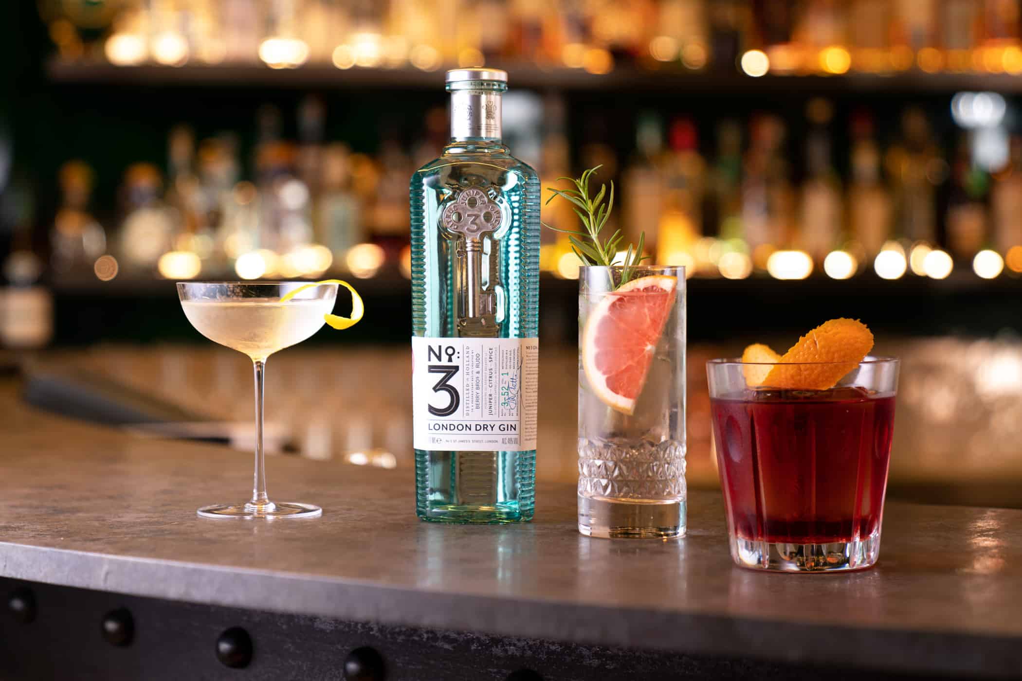 no3 london dry gin cocktails - spirituosen, getraenke No.3 London Dry Gin: puristischer Klassiker mit spannender Story  