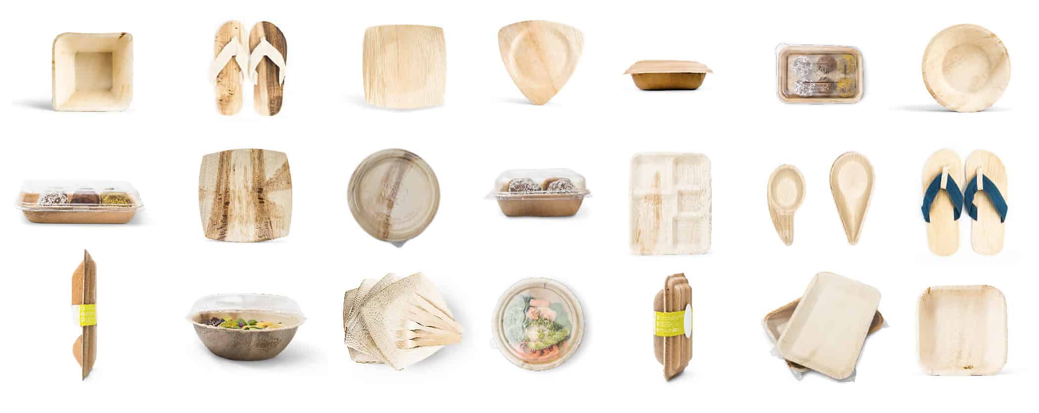 leef palmblatt sortiment - gastronomie, food-nomyblog Teller zum Mitnehmen: 7 Gründe für die Verwendung der nachhaltigen Palmblatt-Produkte von LEEF