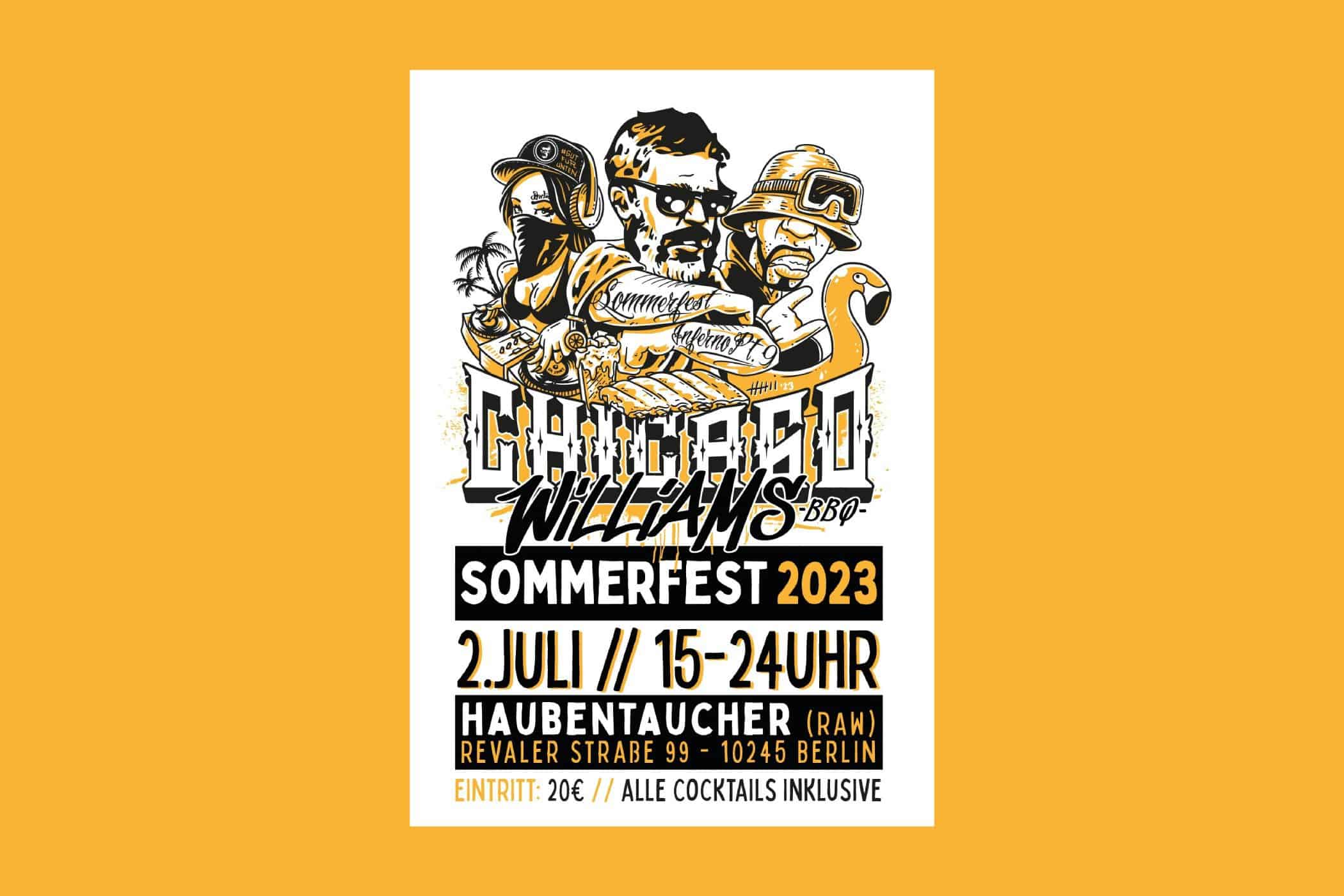 Neues Projekt 60 - streetfood, food-nomyblog, events Wir verlosen 2 Karten für das Chicago Williams Sommerfest 2023 am 2. Juli 2023