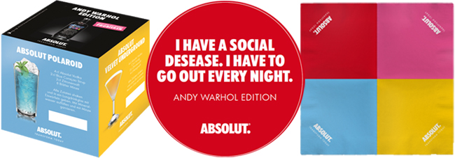 getraenke Absolut Pop-Art: limitierte „Andy Warhol Edition“ von Absolut Vodka gastrowerbemittel1 - getraenke Absolut Pop-Art: limitierte „Andy Warhol Edition“ von Absolut Vodka