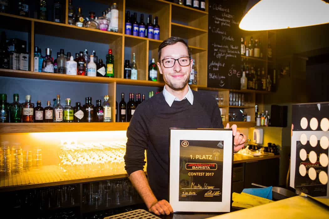 martin kramer - spirituosen, getraenke, events Martin Kramer ist der Sieger des „Most Passionate Barista“-Wettbewerbs von Licor 43