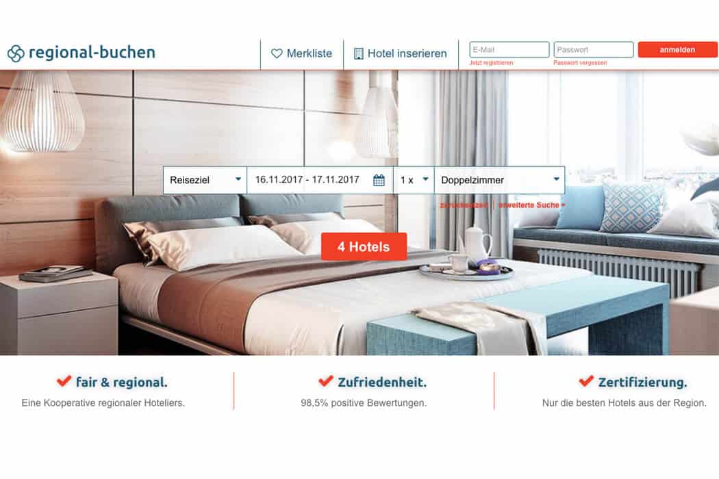 regional buchen 1 - medien-tools, management, gastronomie Regional buchen, die Alternative zu den OTAs, lädt Hoteliers zum Mitgestalten ein