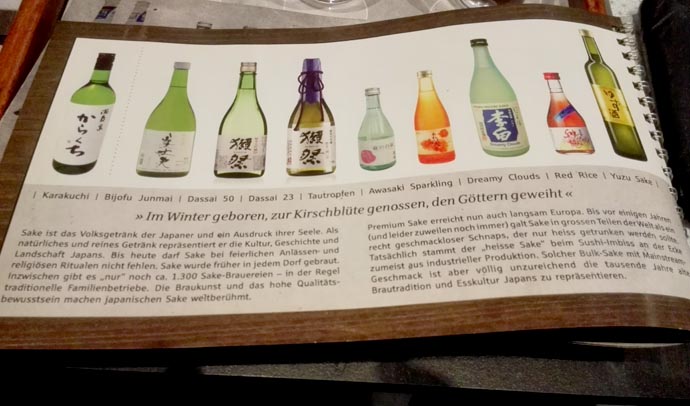 sake auswahl cocoro - getraenke Let´s talk about Sake, Baby!