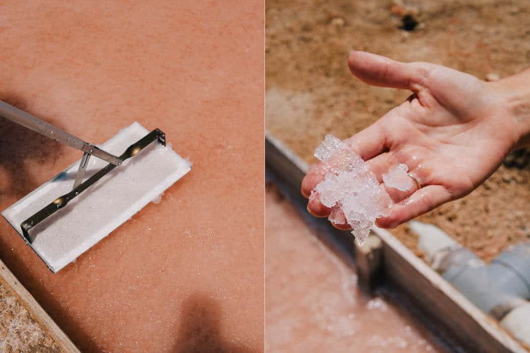 salzkristall - food-nomyblog, events Das weiße Gold von Es Trenc, Mallorca: Wie in handwerklicher Arbeit kostbare Salzkristalle entstehen